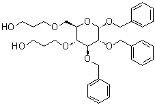 CAS # 245527-13-3, Phenylmethyl 4,6-bis-O-(3-hydroxypropyl)-2,3-bis-O-(phenylmethyl)-alpha-D-glucopyranoside