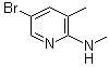 structure of CAS# 245765-66-6, 5-溴-N,3-二甲基-2-吡啶胺