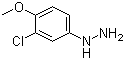 3-氯-4-甲氧基苯肼分子结构 (CAS 24630-85-1)