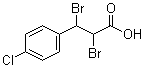 structure of CAS# 24653-99-4, 2,3-Dibromo-3-(4-chlorophenyl)propionic acid