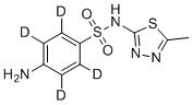 Sulfamethizole-d4 molecular structure (CAS 2470130-12-0)