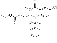 CAS # 247237-43-0, 5-Chloro-2-[(4-ethoxy-4-oxobutyl)[(4-methylphenyl)sulfonyl]amino]benzoic acid methyl ester