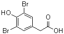 structure of CAS# 24744-58-9, 3,5-Dibromo-4-hydroxybenzeneacetic acid