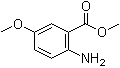 structure of CAS# 2475-80-1, 2-Amino-5-methoxybenzoic acid methyl ester