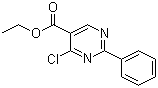 structure of CAS# 24755-82-6, 4-Chloro-2-phenyl-5-pyrimidinecarboxylic acid ethyl ester
