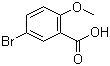 5-溴-2-甲氧基苯甲酸分子结构 (CAS 2476-35-9)