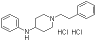 4-Anilino-1-phenethylpiperidine dihydrochloride molecular structure (CAS 24775-76-6)