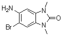 5-Amino-6-bromo-1,3-dihydro-1,3-dimethyl-2H-benzimidazol-2-one molecular structure (CAS 24786-52-5)