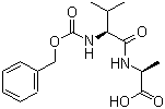 structure of CAS# 24787-89-1, 苄氧羰基-L-缬氨酰-L-丙氨酸