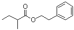 structure of CAS# 24817-51-4, Phenylethyl 2-methylbutanoate