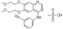 CAS # 248594-19-6, Erlotinib mesylate, N-(3-Ethynylphenyl)-6,7-bis(2-methoxyethoxy)-4-quinazolinamine methanesulfonate