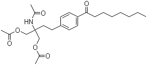 CAS 登录号：249289-07-4, N-[1,1-双[(乙酰氧基)甲基]-3-[4-(1-氧代辛基)苯基]丙基]乙酰胺