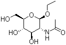 structure of CAS# 2495-96-7, Ethyl 2-(acetylamino)-2-deoxy-beta-D-glucopyranoside