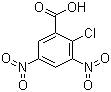 2-氯-3,5-二硝基苯甲酸分子结构 (CAS 2497-91-8)