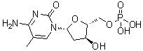 5-Methyldeoxycytidylic acid molecular structure (CAS 2498-41-1)