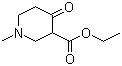 1-甲基-4-氧代哌啶-3-羧酸乙酯分子结构 (CAS 25012-72-0)