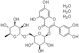Rutin trihydrate molecular structure (CAS 250249-75-3)
