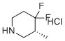 structure of CAS# 2503325-78-6, (R)-4,4-Difluoro-3-methylpiperidine hydrochloride