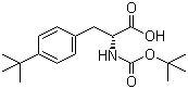 structure of CAS# 250611-12-2, N-叔丁氧羰基-D-4-叔丁基苯丙氨酸