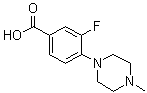 3-Fluoro-4-(4-methylpiperazin-1-yl)benzoic acid molecular structure (CAS 250683-76-2)
