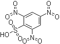 structure of CAS# 2508-19-2, 2,4,6-Trinitrobenzenesulfonic acid