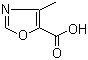 4-甲基-1,3-恶唑-5-甲酸分子结构 (CAS 2510-32-9)