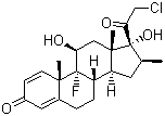 Clobetasol molecular structure (CAS 25122-41-2)