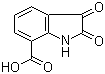 2,3-二氧代-7-吲哚啉羧酸分子结构 (CAS 25128-35-2)