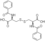 N,N'-二苯甲酰基-L-胱氨酸分子结构 (CAS 25129-20-8)