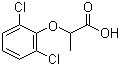 structure of CAS# 25140-90-3, 2-(2,6-Dichlorophenoxy)propanoic acid