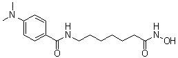 structure of CAS# 251456-60-7, 4-Dimethylamino-N-(6-hydroxycarbamoylhexyl)benzamide
