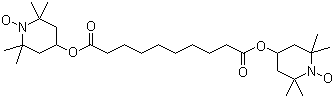 Bis(2,2,6,6-tetramethyl-1-piperidinyloxy-4-yl) sebacate molecular structure (CAS 2516-92-9)