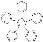 structure of CAS# 2519-10-0, 1,2,3,4,5-五苯基环戊二烯
