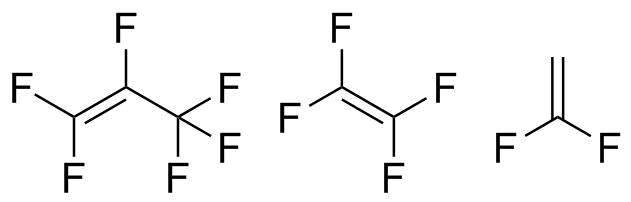 1,1-Difluoroethylene/tetrafluoroethylene/1,1,2,3,3,3-hexafluoropropeneterpolymer molecular structure (CAS 25190-89-0)