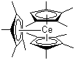 structure of CAS# 251984-08-4, 三(四甲基环戊二烯)铈