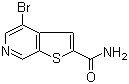 structure of CAS# 251993-41-6, 4-溴噻吩并[2,3-c]吡啶-2-甲酰胺