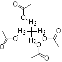 structure of CAS# 25201-30-3, Tetrakis(acetoxymercuri)methane