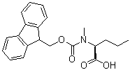 structure of CAS# 252049-05-1, N-[芴甲氧羰基]-N-甲基-L-正缬氨酸