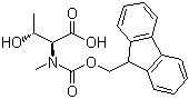 structure of CAS# 252049-06-2, N-[芴甲氧羰基]-N-甲基-L-苏氨酸