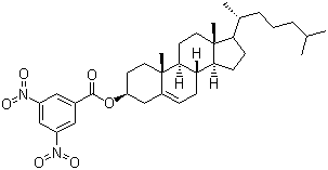 CAS 登录号：25279-63-4, 胆甾烯基 3,5-二硝基苯甲酸酯, 胆甾醇 3,5-二硝基苯甲酸酯