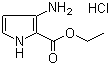 structure of CAS# 252932-49-3, 3-Amino-2-ethoxycarbonylpyrrole hydrochloride