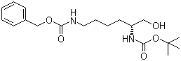 structure of CAS# 252940-35-5, 2-N-Boc-6-N-Cbz-D-Lysinol