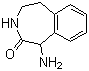 1-氨基-1,3,4,5-四氢-2H-3-苯并氮杂卓-2-酮分子结构 (CAS 253185-43-2)