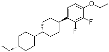 structure of CAS# 253199-08-5, 1-Ethoxy-4-[(trans,trans)-4'-ethyl[1,1'-bicyclohexyl]-4-yl]-2,3-difluorobenzene
