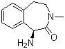 (1S)-1-Amino-1,3,4,5-tetrahydro-3-methyl-2H-3-benzazepin-2-one molecular structure (CAS 253324-92-4)