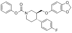 structure of CAS# 253768-88-6, N-Phenoxycarbonyl Paroxetine