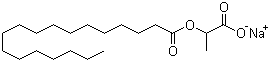 Sodium 2-stearoyllactate molecular structure (CAS 25383-99-7)