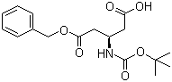 structure of CAS# 254101-10-5, Boc-L-beta-glutamic acid 5-benzyl ester