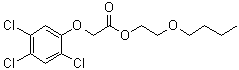 Butoxyethyl 2,4,5-trichlorophenoxyacetate molecular structure (CAS 2545-59-7)