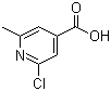 2-Chloro-6-methylpyridine-4-carboxylic acid molecular structure (CAS 25462-85-5)